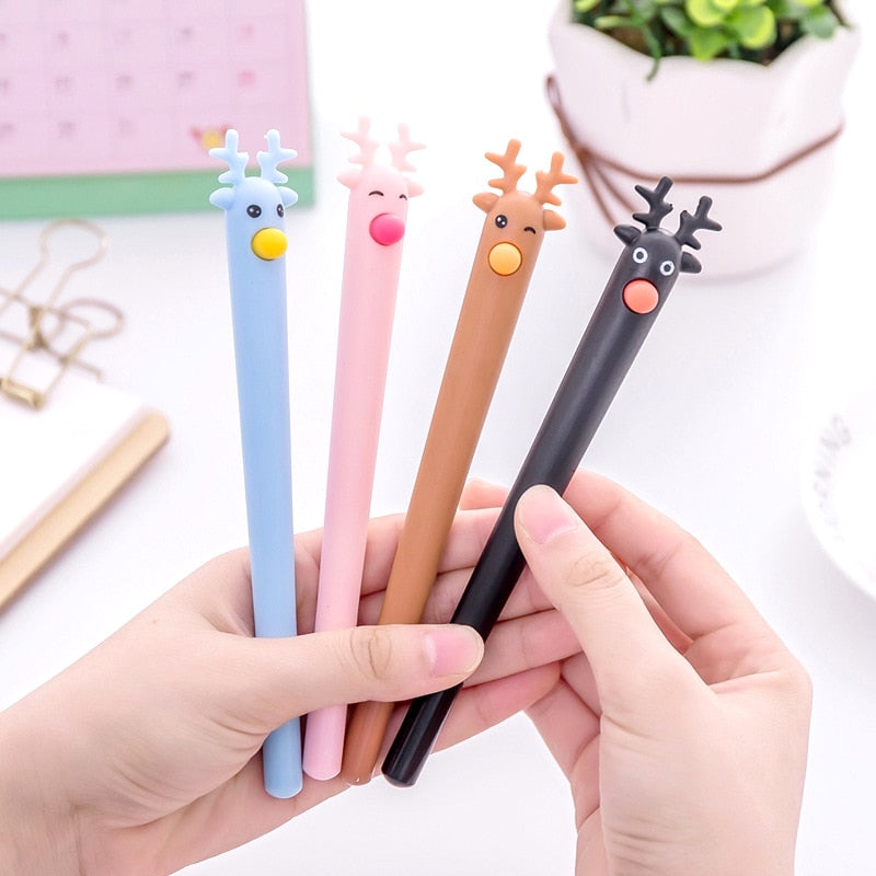  Ciieeo 12pcs Reindeer Pen Signature Pens Gel Pens for Girls  Writing Pens Fine Point Gel Pens Ink Pen Refills Snowman Pen Fine Pens  Fountain Pen Unique Pens Pupils Christmas Supplies 