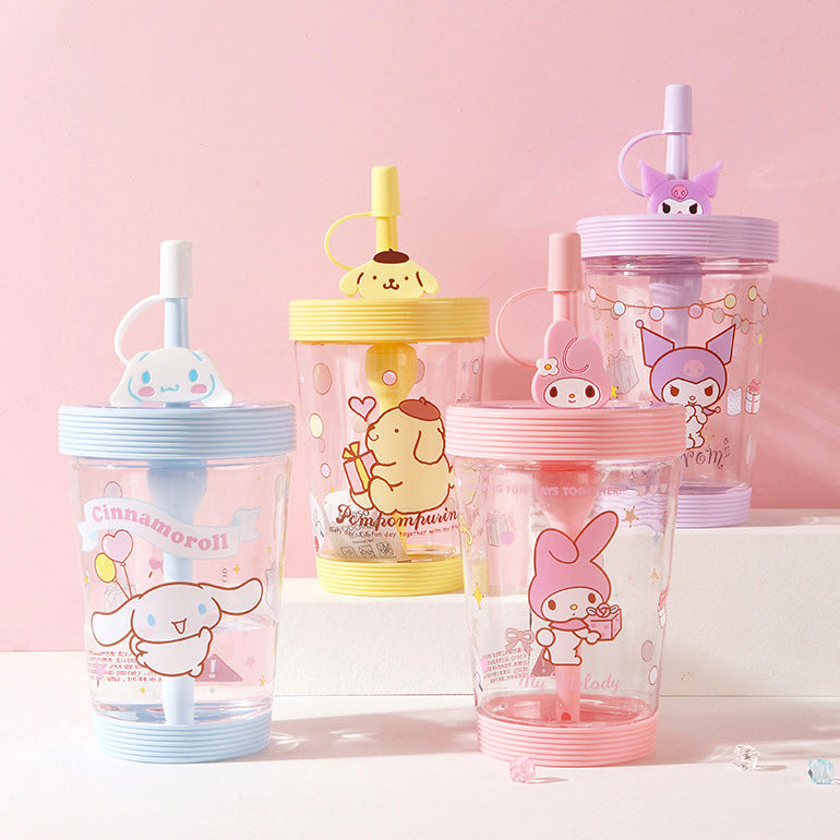 Sanrio Hello Kitty Kawaii Straw Water Bottle Cover My Melody