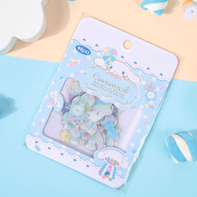 Candy Series Cinnamoroll PVC Stickers 48pcs/pack – voyage stationery