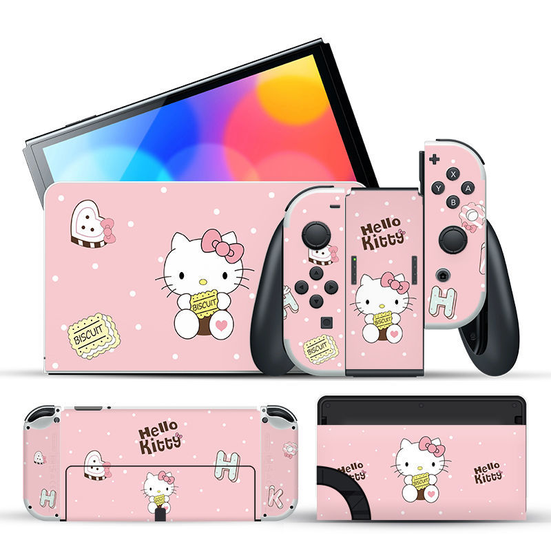 Gaming Pusheen Nintendo Switch OLED Skin