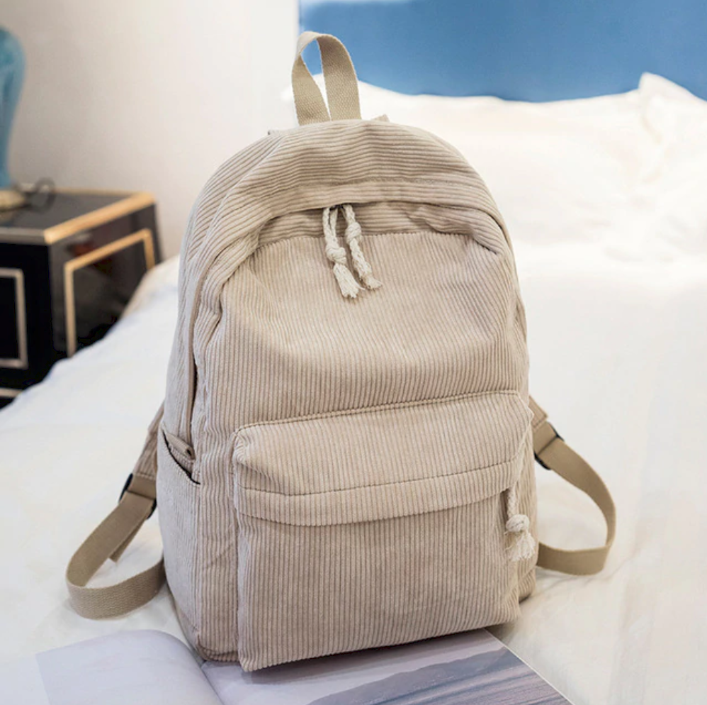 Classic Corduroy Backpack | School Bag