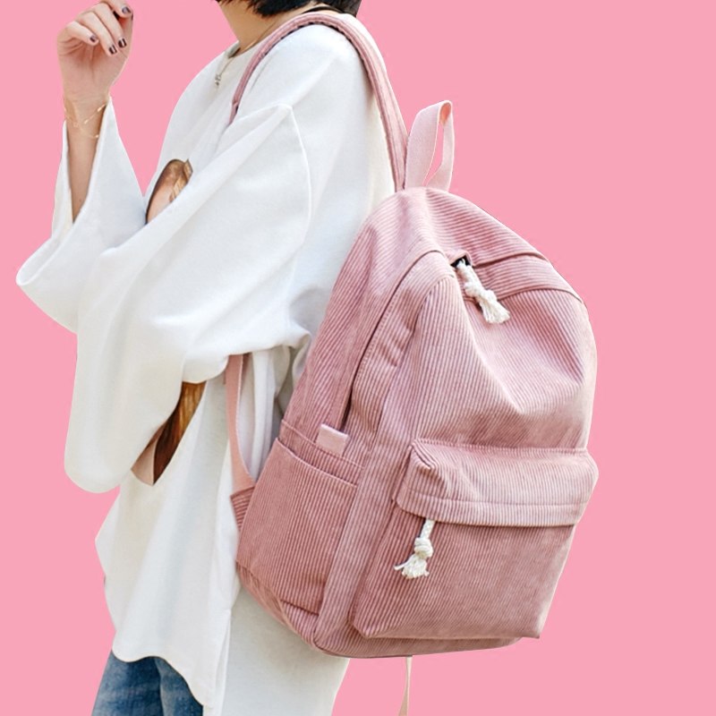 Classic Corduroy Backpack | School Bag