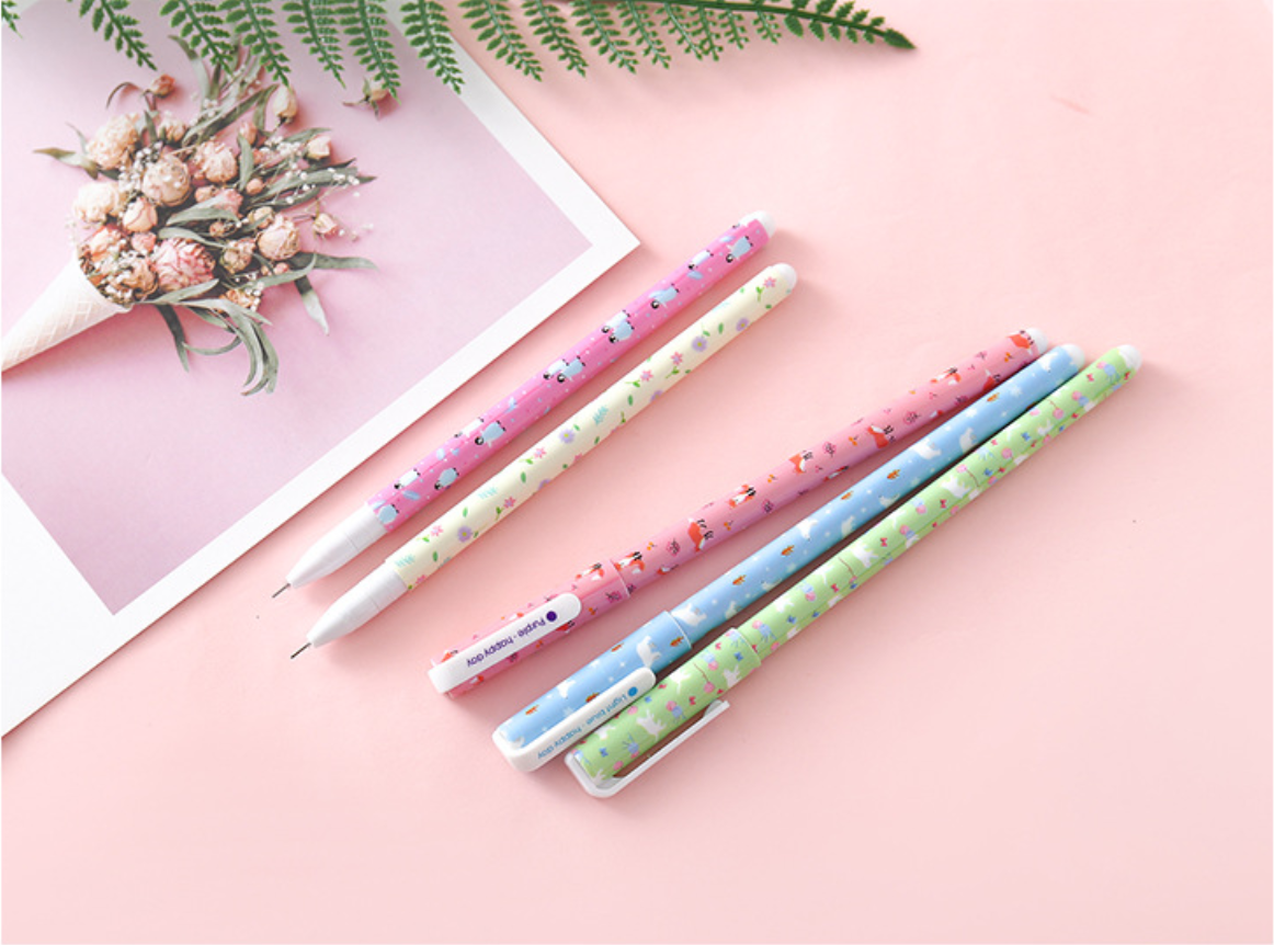 Kawaii Animal Gel Pen - 10 Color Set