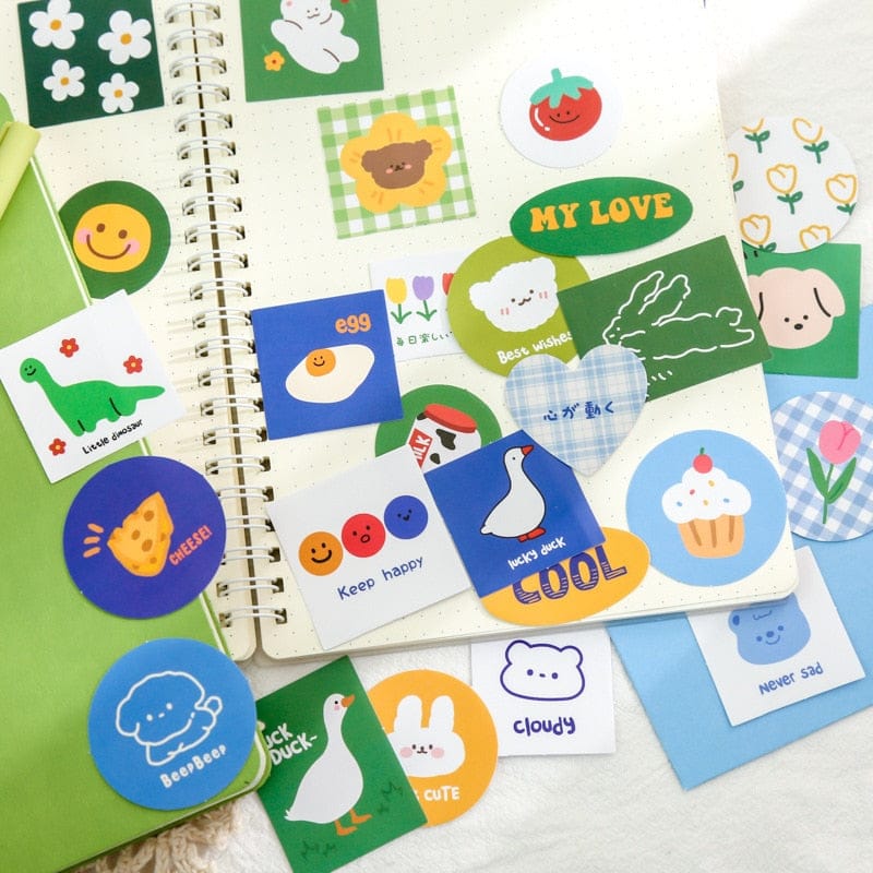 40Pcs Cute Farm Scrapbook Stickers