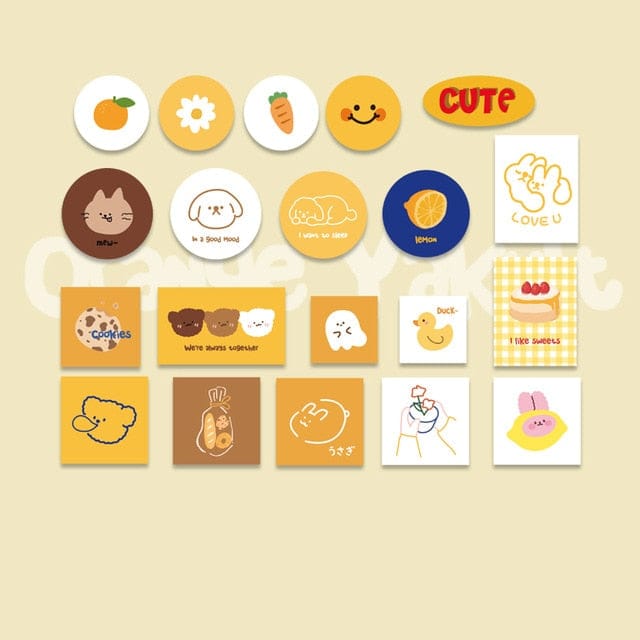 40pcs-cute-cute-farm-scrapbook-stickers-yellow-stationery-voystationery-5