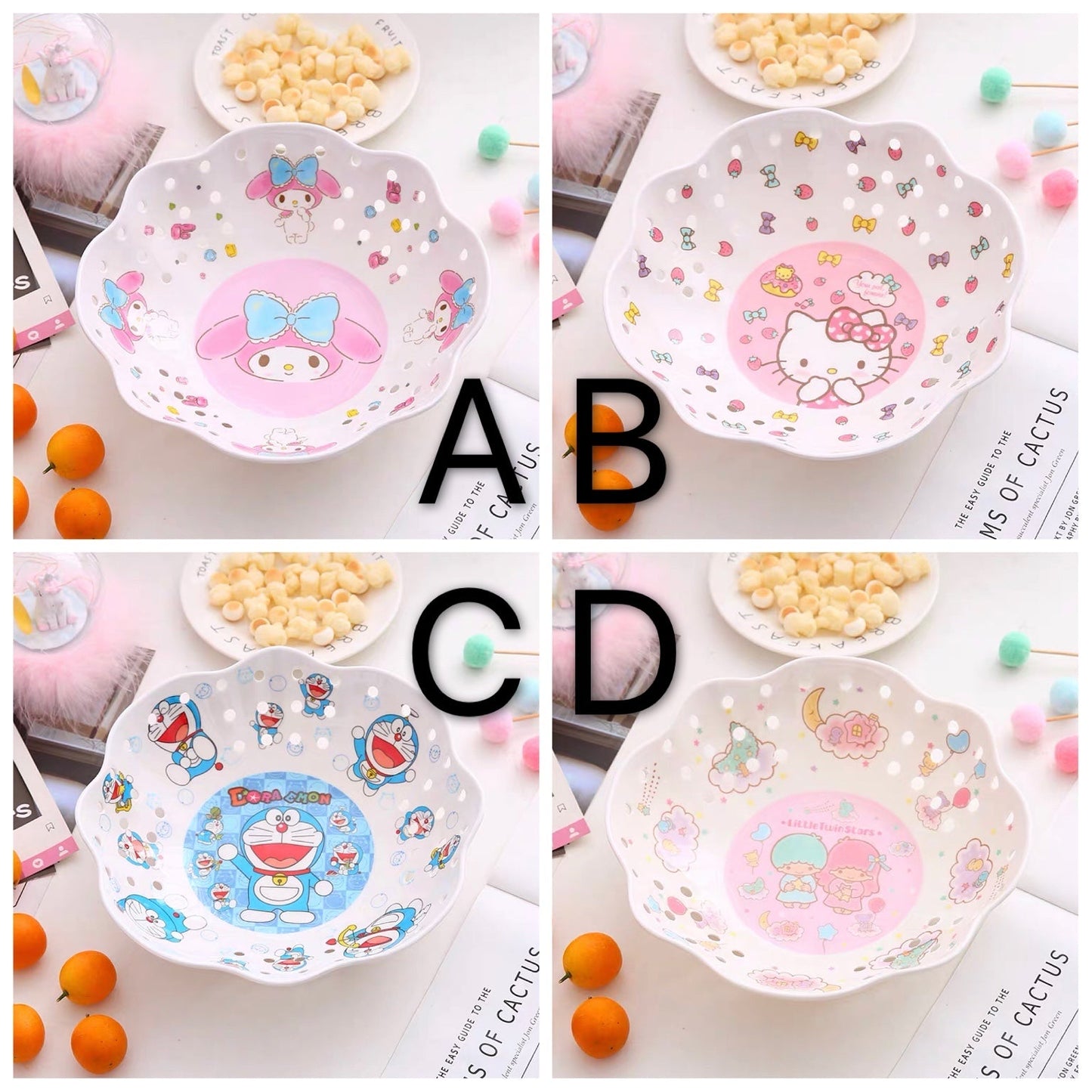 Cute Cartoon Sanrio Fruit Plate