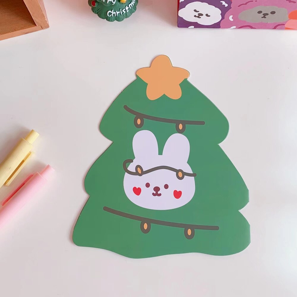 10pcs/lot Kawaii Bear Christmas Gift Cards