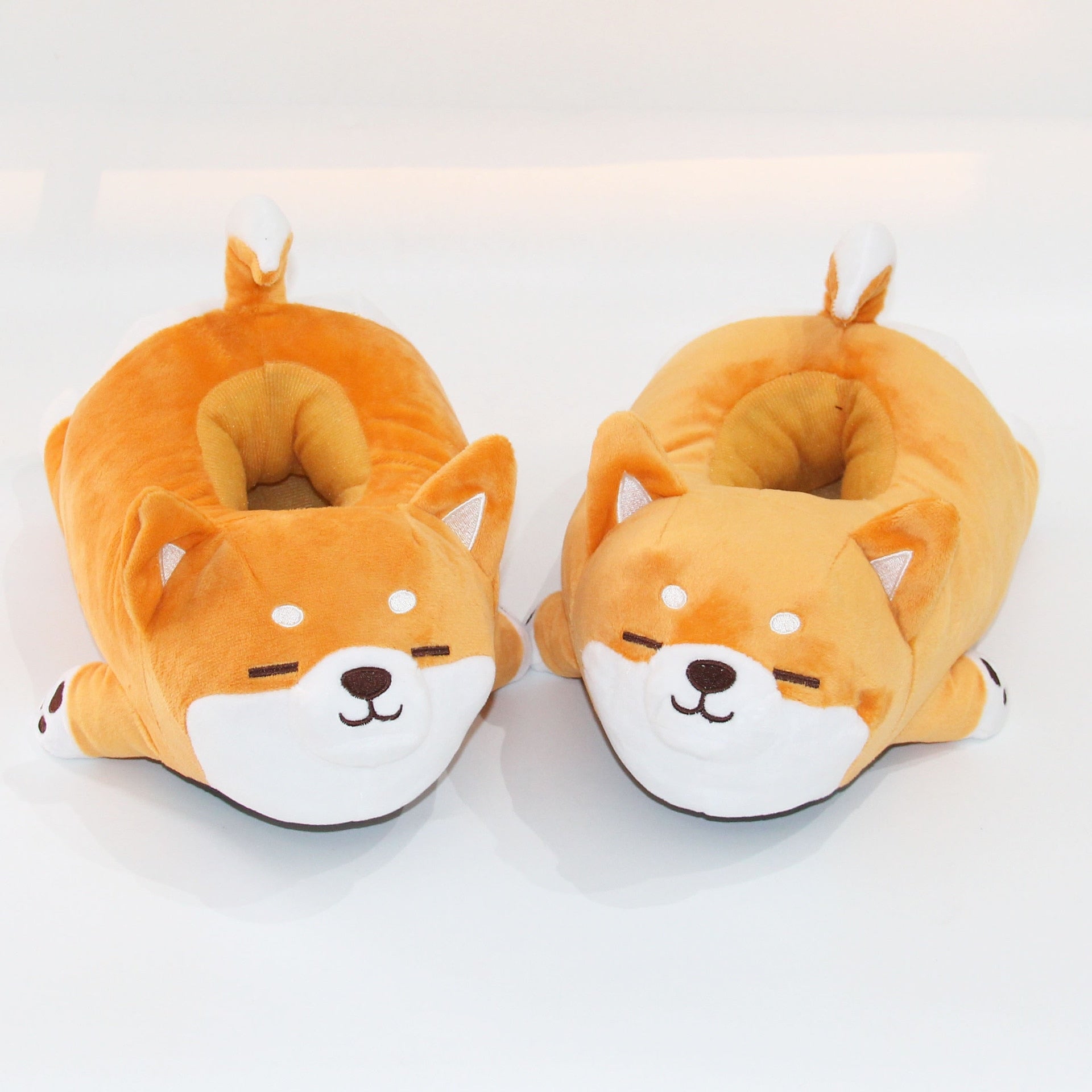 Fluffy Shiba Inu Plush Slipper