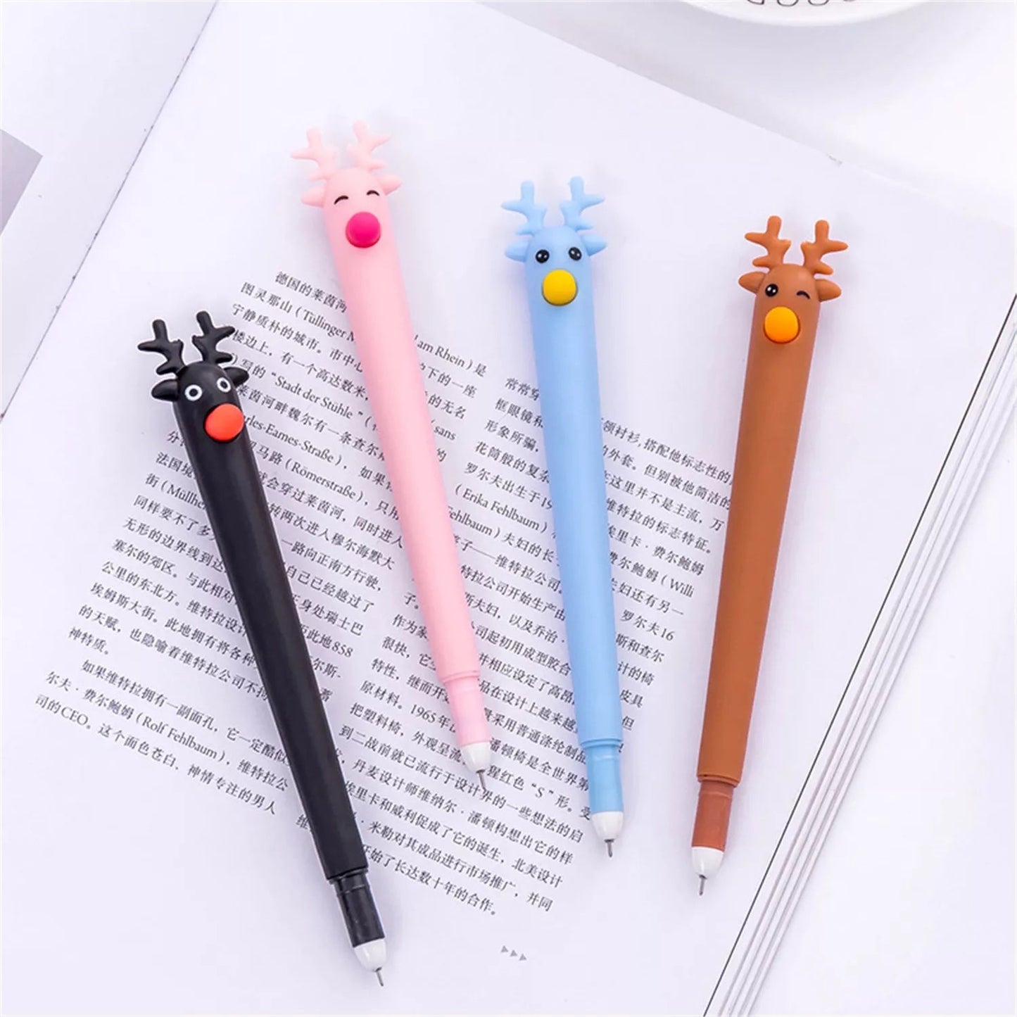 Kawaii Reindeer Gel Ink Pen