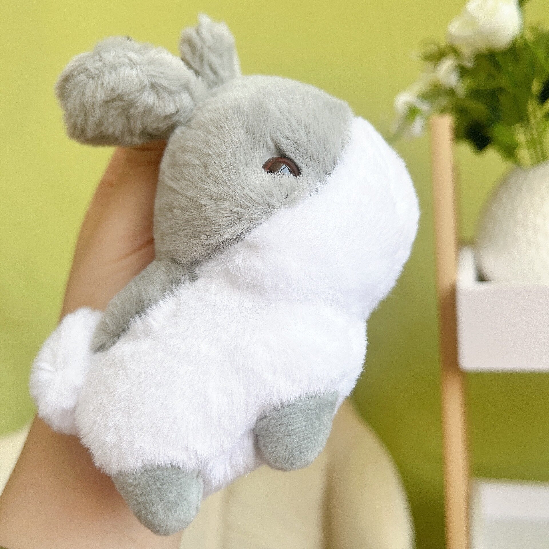 Kawaii Pastel Bunny Plush Keychain