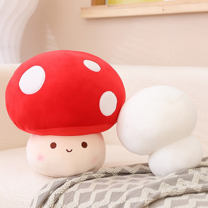 Kawaii Cute Mochi Mushroom Plush