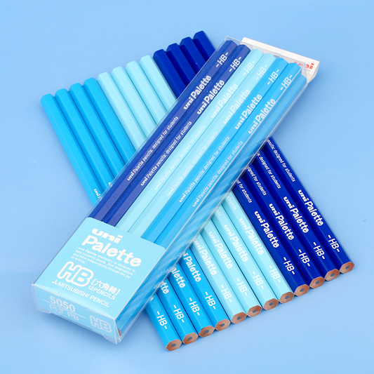 Uni Palette Pencil - Set of 12 - HB - Blue