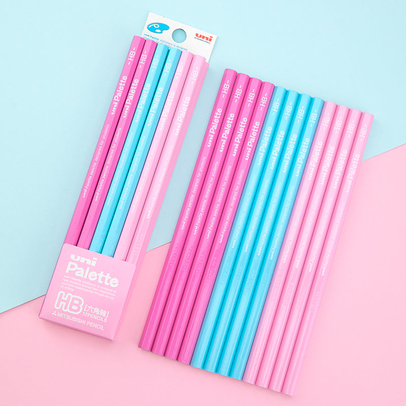 Uni Palette Pencil - Set of 12 - HB - Pink