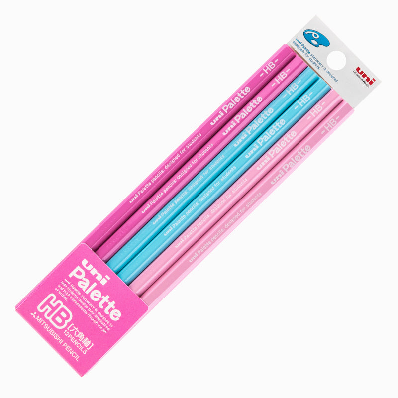 Uni Palette Pencil - Set of 12 - HB - Pink