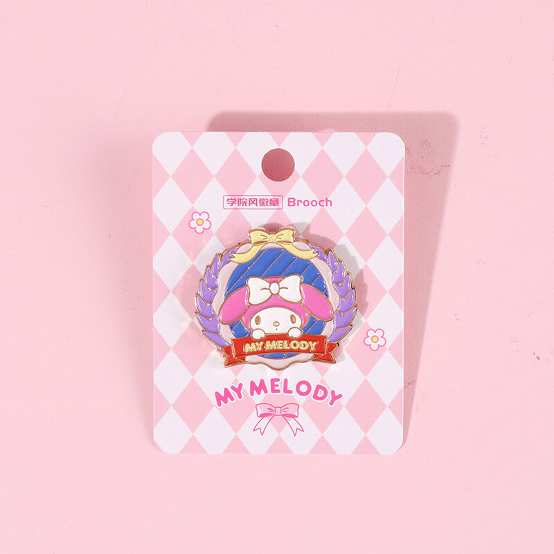 kawaii-cute-my-melody-college-style-metal-brooch