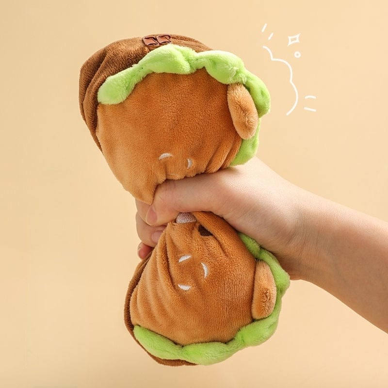 Kawaii Dog Roll Burger Pencil Case