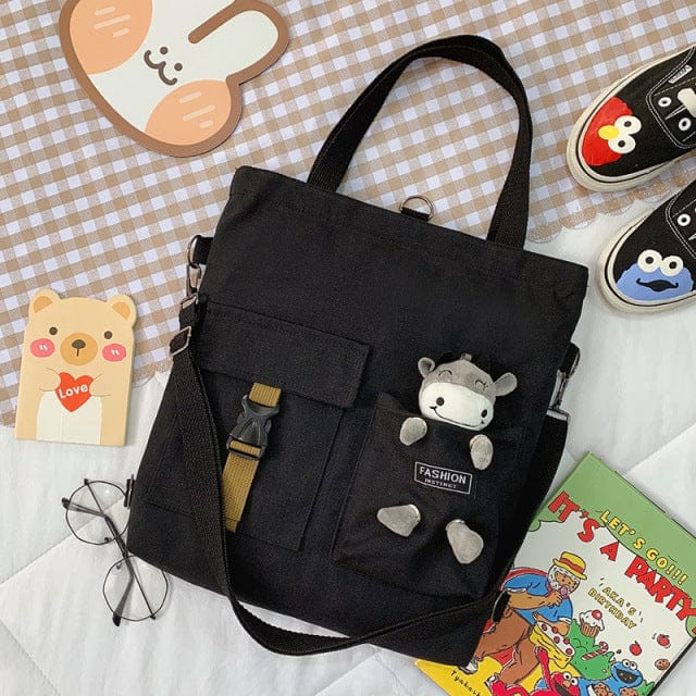         kawaii-travel-tote-shopping-bag-black-calf-pendant-bags-voystationery-32