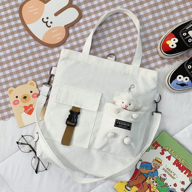         kawaii-travel-tote-shopping-bag-white-sheep-pendant-bags-voystationery-1