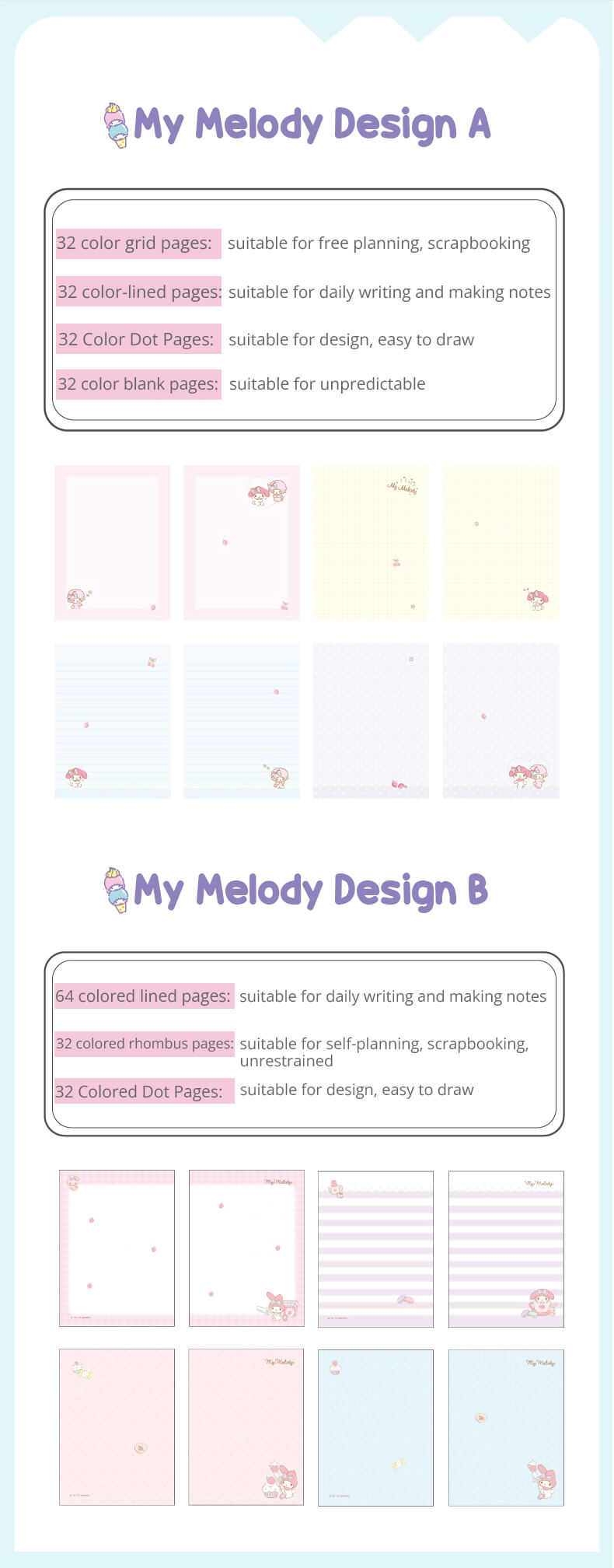 Squishy Notebook -- Melody Plaid