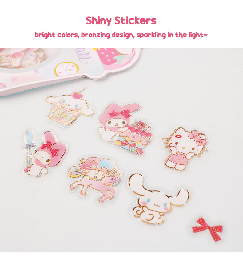 Sanrio Shiny Stickers Ice Cream Cup Shaped Pack – voyage stationery
